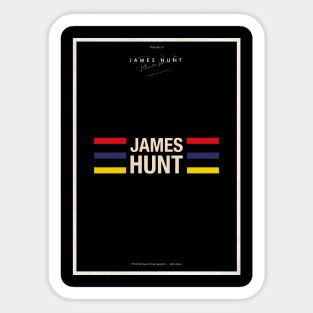 James Hunt Formula 1 Helmet Tribute Sticker